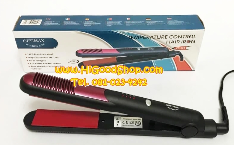 เครื่องหนีบผม ที่รีดผม FR-205 รุ่น 7 วัน 7 ทรง แผ่นหนีบแบนเรียบ รีดง่ายขึ้น
