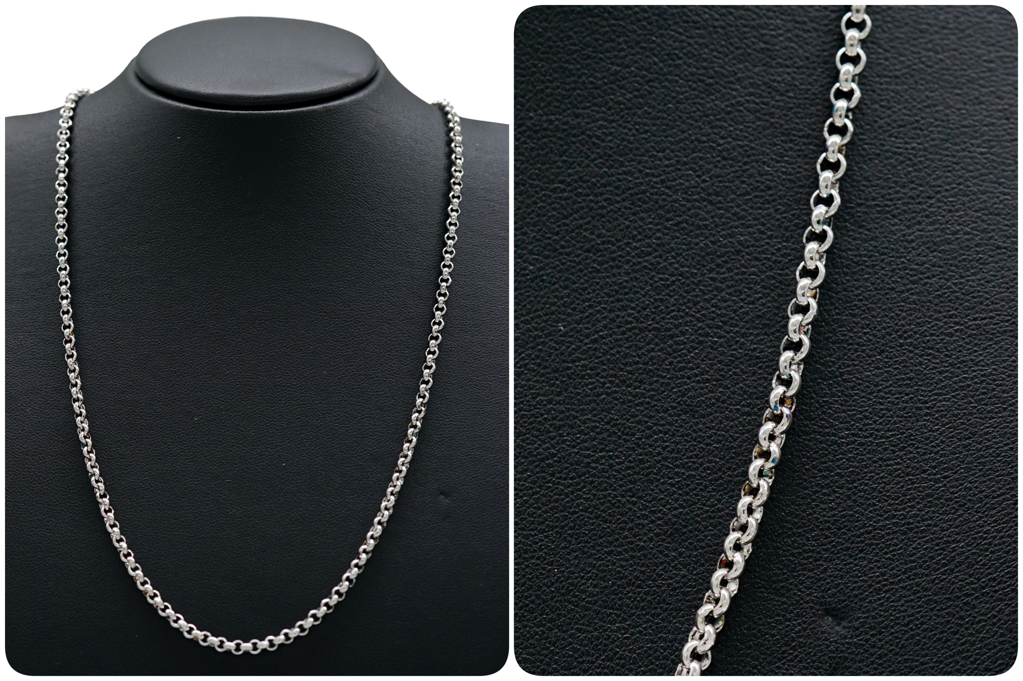 สร้อยเงินแท้ ลายผ่าหวาย ใหญ่ (silver Necklace)