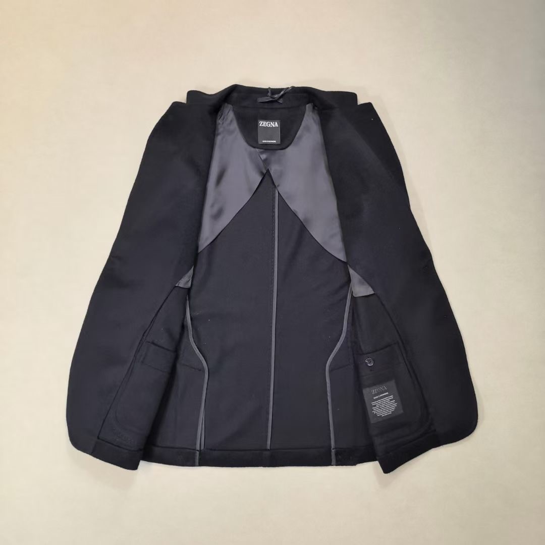 เสื้อแจ๊กเก็ตสูท Zegna BLACK OASI CASHMERE JACKET สินค้าใหม่ ของแท้