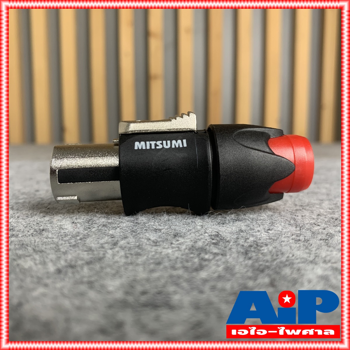 MITSUMI 911S06EX SPEAKON สีแดง เสริมเหล็ก ราคาต่อ1ตัว ปลั๊กลำโพง หัวspeakon สเปคคอนตัวผู้ สเปคคอน สเปคค่อนลำโพง สเปคค่อน เอไอ-ไพศาล