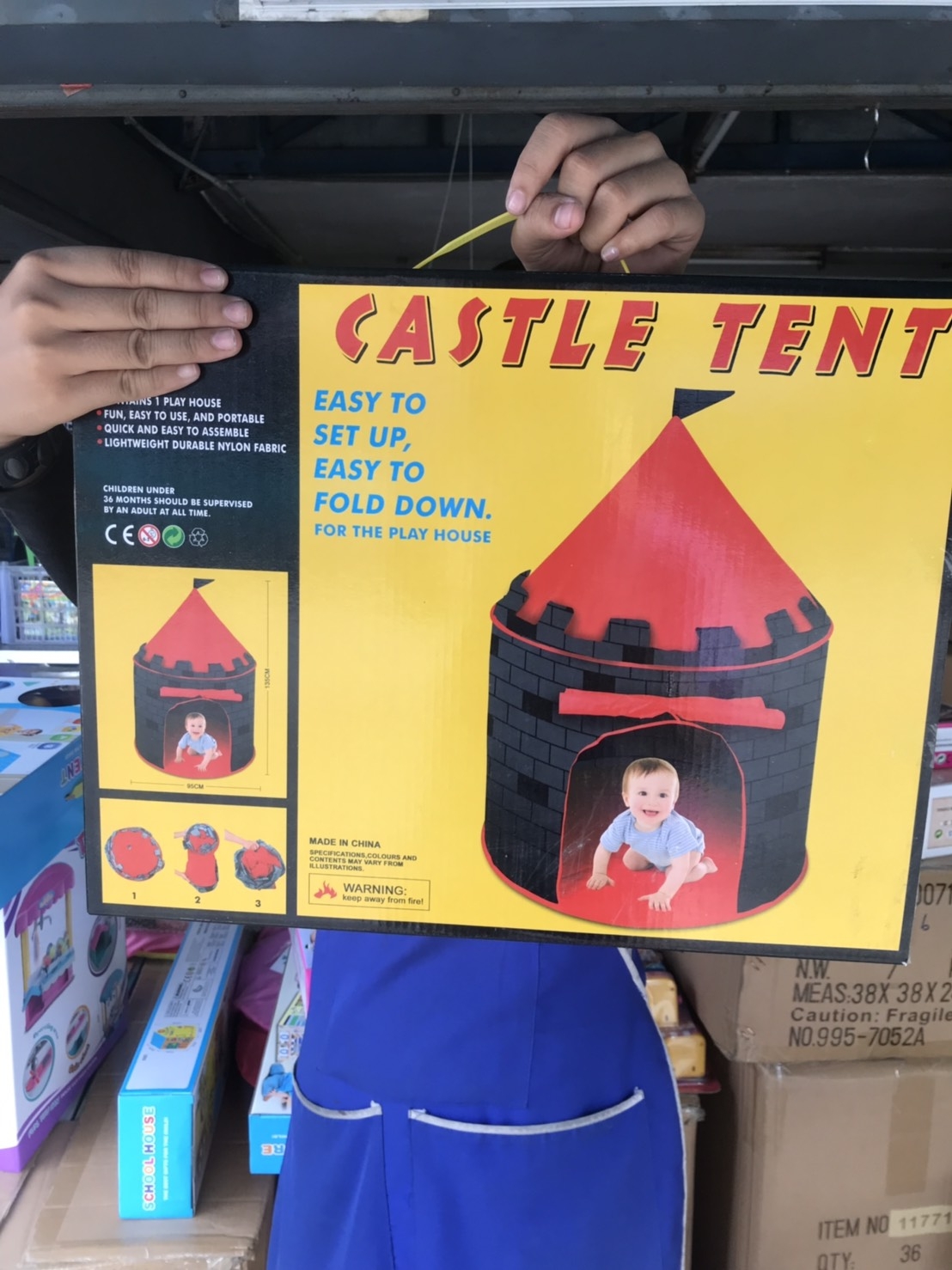 LA007372 ของเล่นเด็กเต๊นท์ปราสาท เต็นท์เด็ก เต้นท์ปราสาท มีเสียง ชิ้นละ
