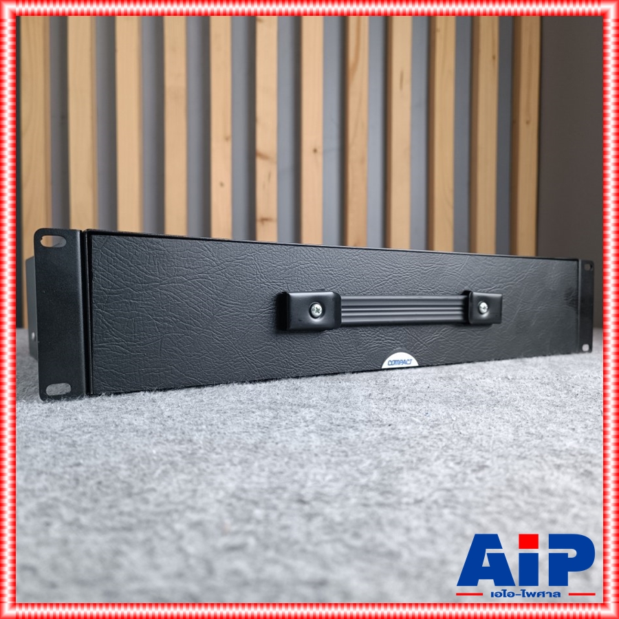 COMPACT DR210 ลิ้นชักRACK 2U 10นิ้ว+โฟม ลิ้นชักแร็ค 2U ความลึก 10 นิ้ว ยึดแร็ค เก็บไมค์ลอย อุปกรณ์เครื่องเสียง DR-210 DR210 เอไอ-ไพศาล