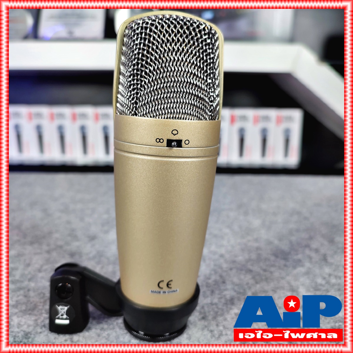 BEHRINGER C3 ไมค์โครโฟนสตูดิโอ C-3 ไมโครโฟนคอนเด็นเซอร์ C3 แบบ Large Dual-Diaphragm พร้อมแพทเทิร์นการรับเสียงปรับได้ +++