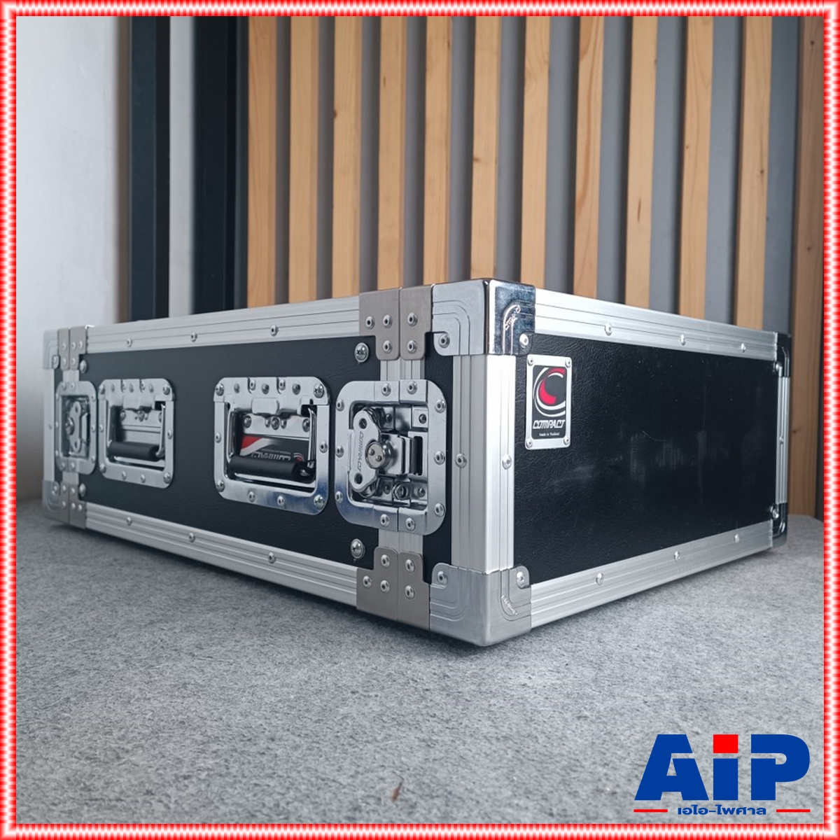 COMPACT B-4U สีดำ RACK ลึก21นิ้ว แร็ค กล่องใส่เครื่องเสียง กล่องแร็คสีดำ แร็คลึก21นิ้ว RACK4U เอไอ-ไพศาล