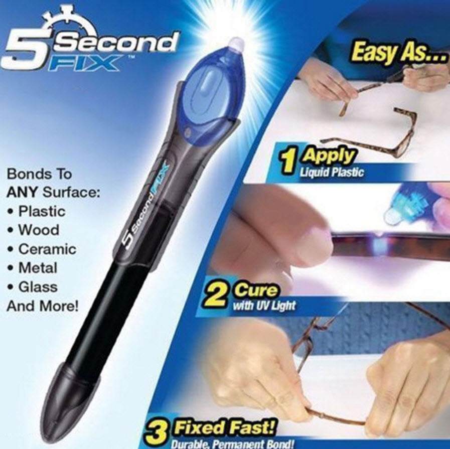 5 Sec.Glass Welding Compound Glue UV Light Quick Fix Liquid Repair Tool