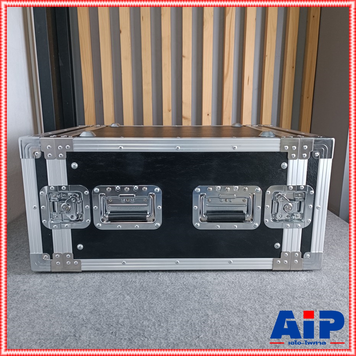 COMPACT B-6U สีดำ RACK ลึก21นิ้ว แร็ค กล่องใส่เครื่องเสียง กล่องแร็คสีดำ แร็คลึก21นิ้ว RACK6U เอไอ-ไพศาล