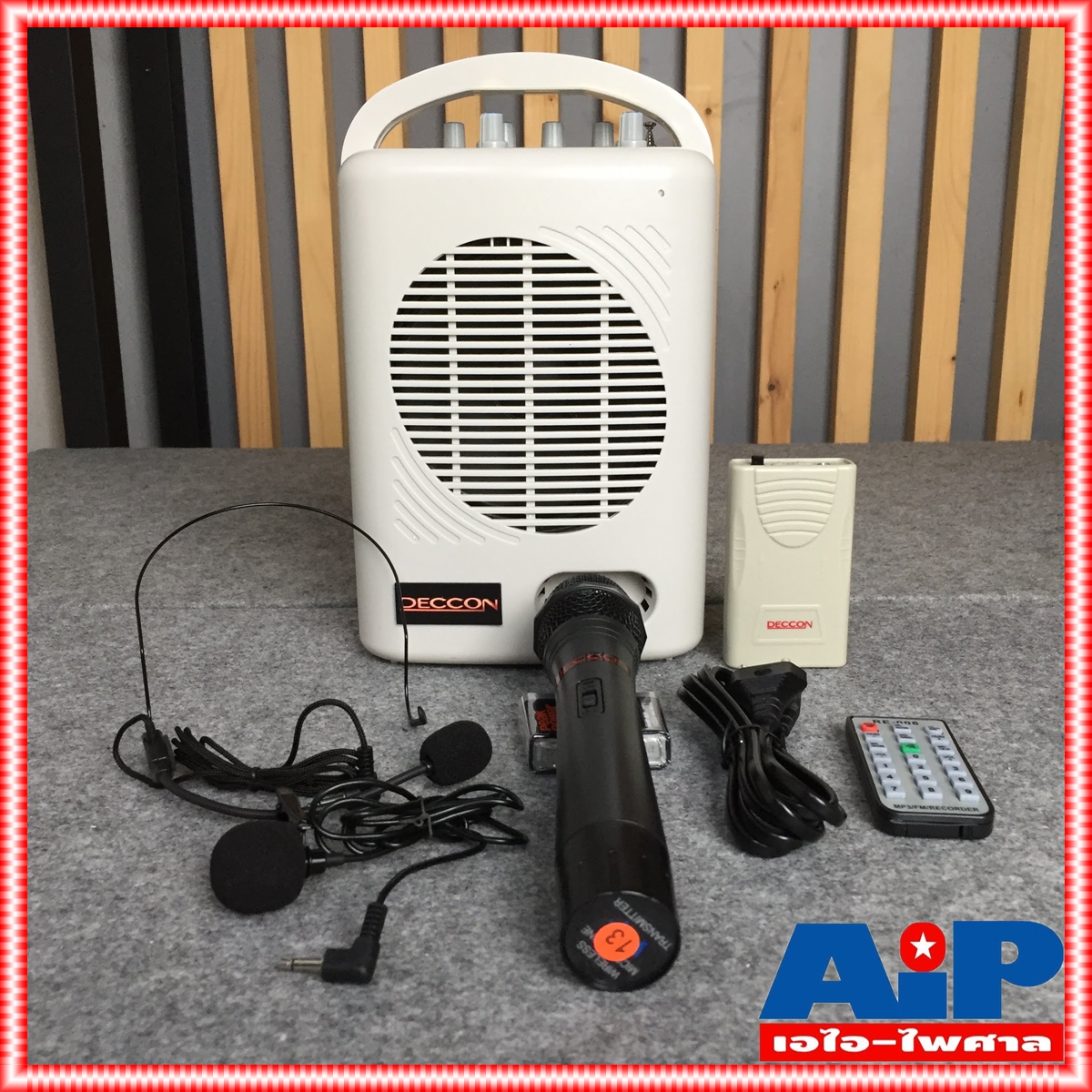 เครื่องเสียงพกพา DECCON PWS-210UTB 2ความถี่+USB+บลูทูส ตู้ช่วยสอน เครื่องช่วยสอน ลำโพงช่วยสอน เอไอ-ไพศาล