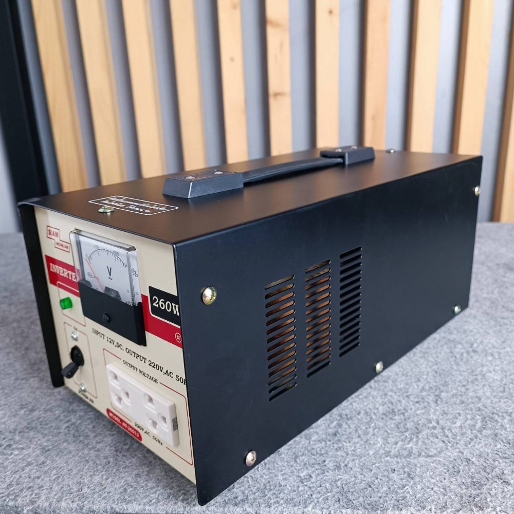SIAM NEO NV-26012 อินเวอร์เตอร์ 260W 12V หม้อแปลงไฟ Inverter อินเวอร์เตอร์ สยามนีออน อินเวอร์เตอร์12V NV 26012 NV26012 เอไอ-ไพศาล