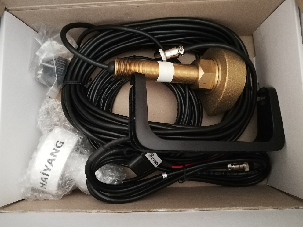 เครื่องหาปลา+GPS ยี่ห้อ Haiyang HD-50CF เมนูไทย จอ 5 นิ้ว พร้อมหัวทองเหลือง