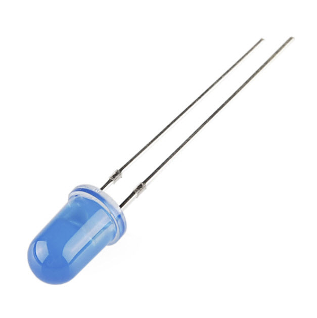 LED 5mm BLUE (1000-1200mcd) ( แอลอีดี สีน้ำเงิน ขนาด 5มิลลิเมตร )