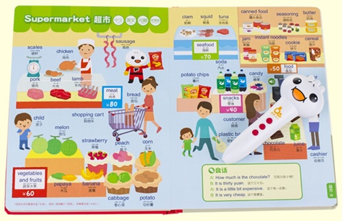 หนังสือพูดได้ สองภาษา จีน-อังกฤษ ชุด 2เล่ม