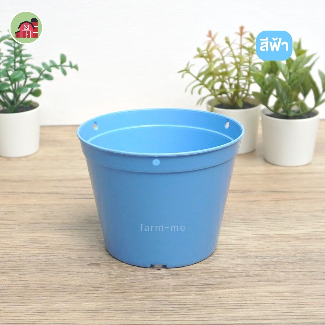 กระถางต้นไม้ กลมสี รุ่น A004 ขนาด 4 นิ้ว