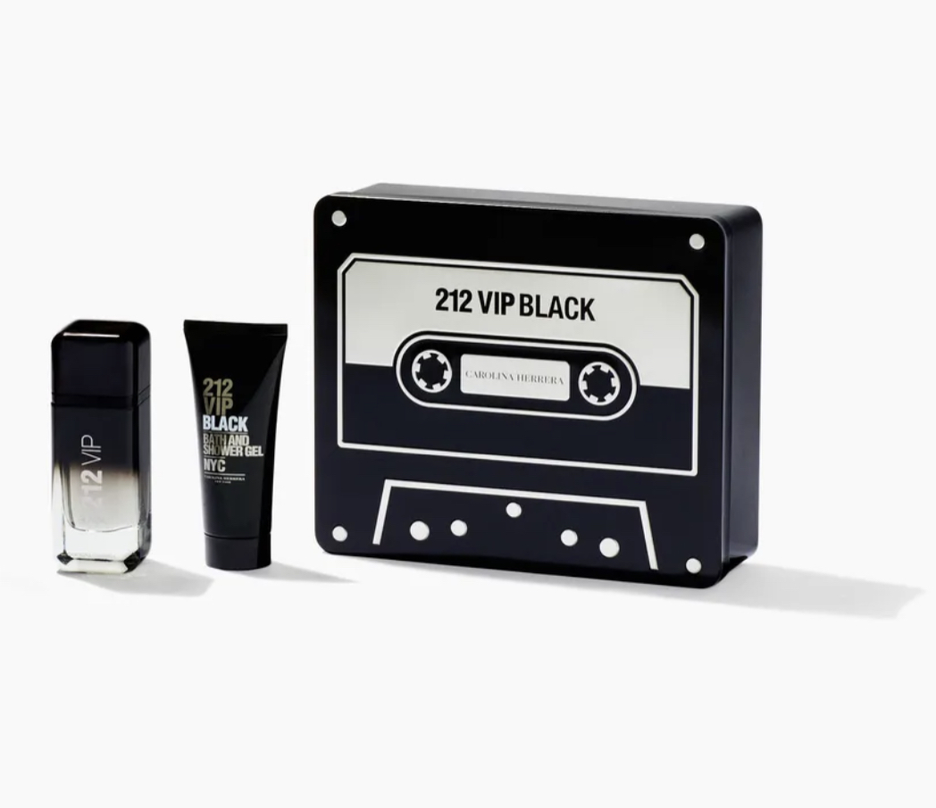 น้ำหอม แท้100% CAROLINA HERRERA 212 VIP Black 100ml Eau de Parfum and Shower Gel