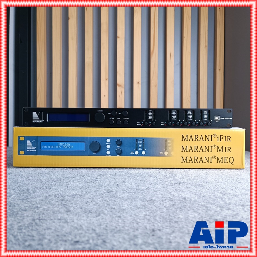 MARANI DPA260RTA+ loudspeaker processor รุ่นใหม่ ครอสดิจิตอล DriveRack ครอสโอเวอร์ RTA+ DPA 260 เอไอ-ไพศาล +++