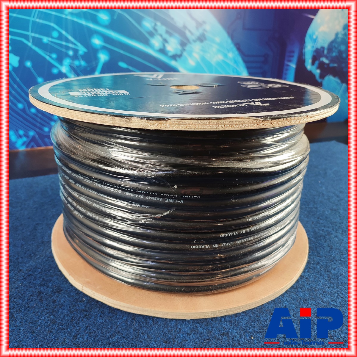 ขด100เมตร เมตรละ V-LINE S02N40 สายลำโพง2X4mm V Line สายลำโพง2คอร์ สายลำโพง4MM. สายลำโพง VLINE VL S 02 N 40 S 02N40 เอไอ-ไพศาล