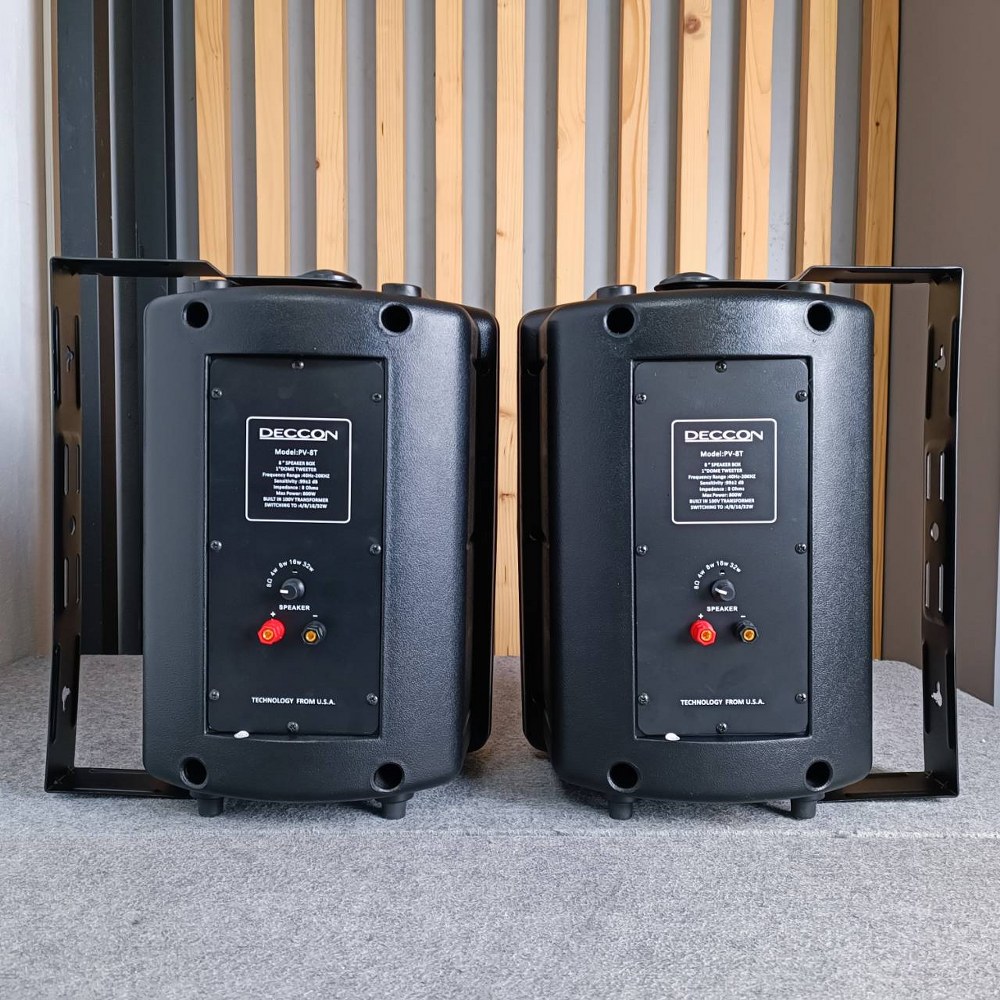 1คู่ ตู้ลำโพง แขวน 8นิ้ว DECCON PV8T มี LINE PV-8 T PV 8 ตู้ ลำโพง ติดผนัง ห้องเรียน ห้องประชุม เอไอ-ไพศาล
