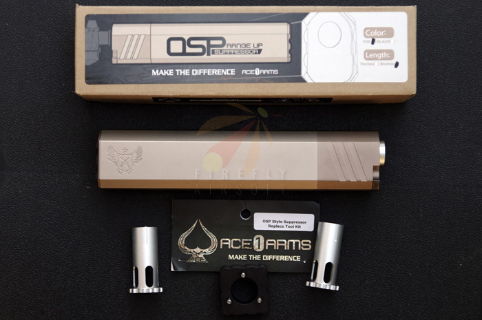 ACE1 ARMS OSP RANGE UP SUPPRESSOR 7" FDE