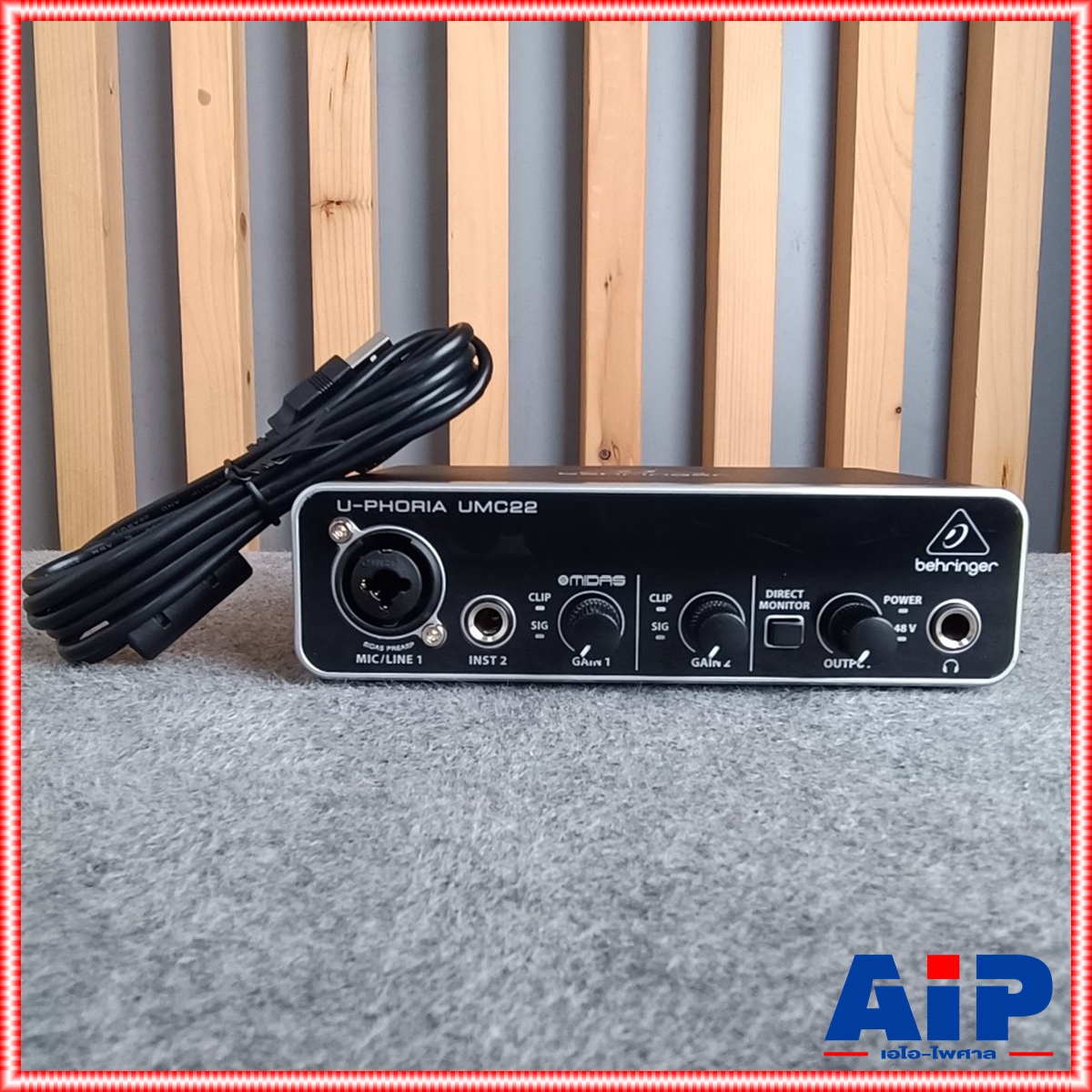 BEHRINGER U-PHORIA UMC22 USB Audio Interface ออดิโอ อินเตอร์เฟส UMC 22 UMC-22 U PHORIA +++