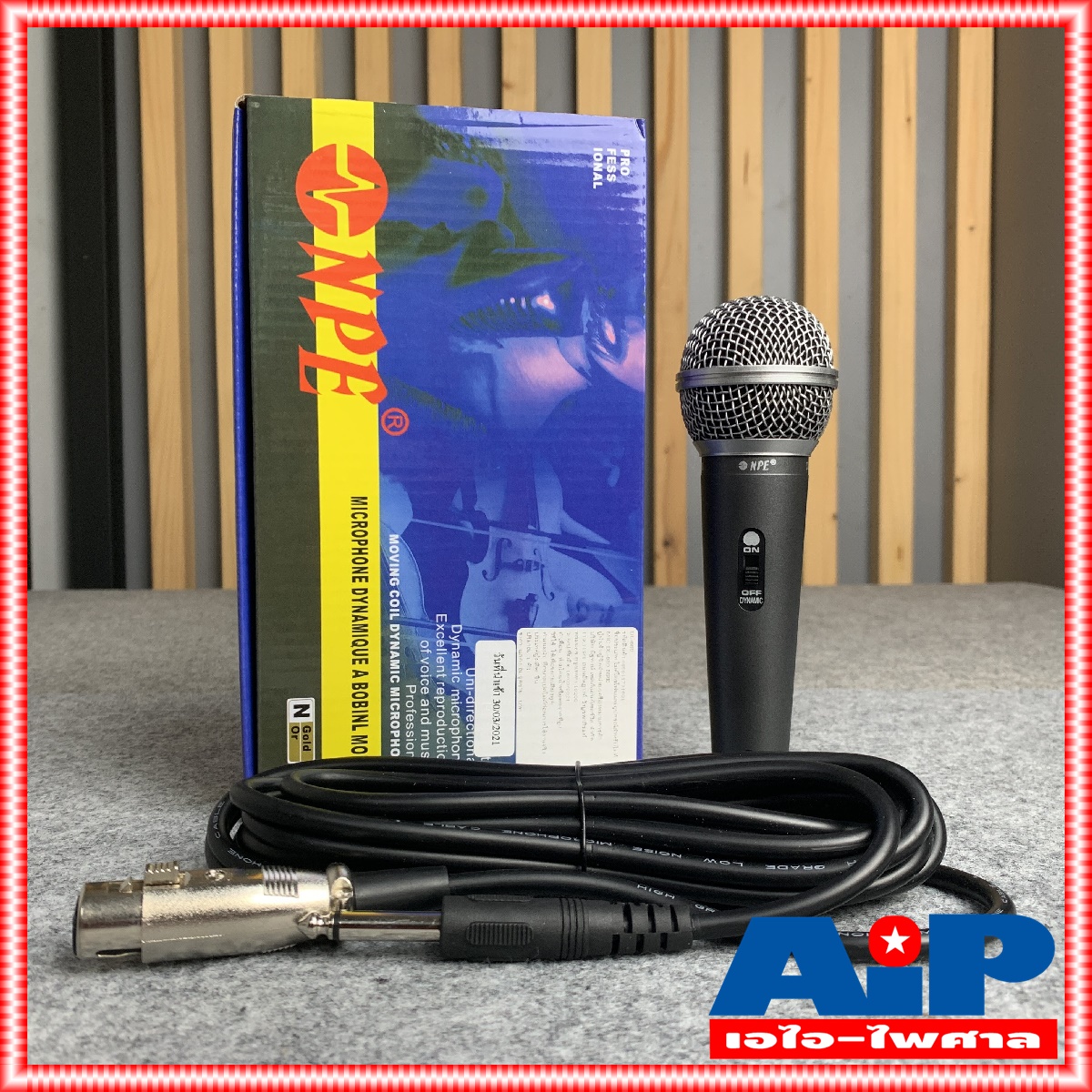 NPE DL 680 ไมค์โครโฟน ชนิดสายพร้อมสาย4.5เมตร DL680 ไมค์ร้องเพลง DL-680 เอไอ-ไพศาล