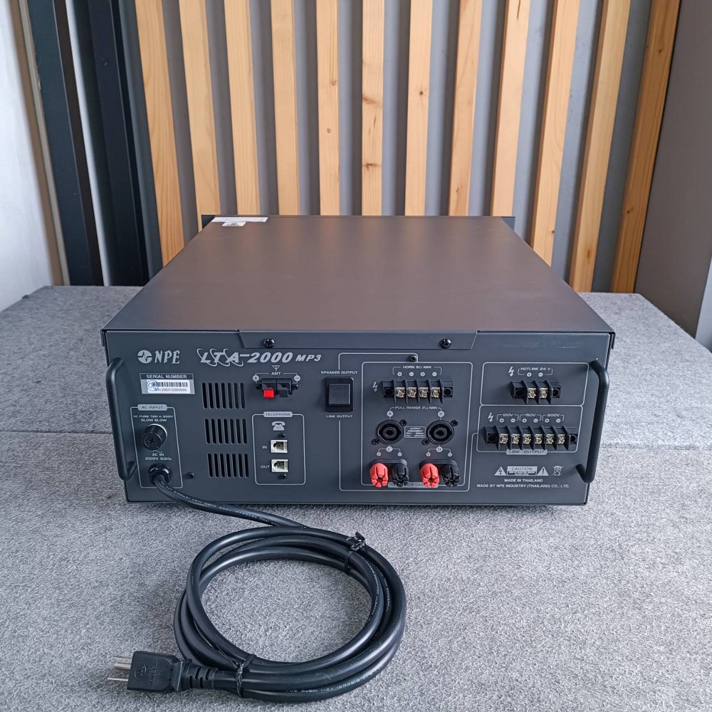 NPE LTA-2000MP3 POWERMIXER+LINE+USB พาวเวอร์มิกเซอร์เครื่องขยายเสียงตามสาย 2000 วัตต์ MP3 USB LTA 2000MP3 LTA2000MP3 เอไอ-ไพศาล