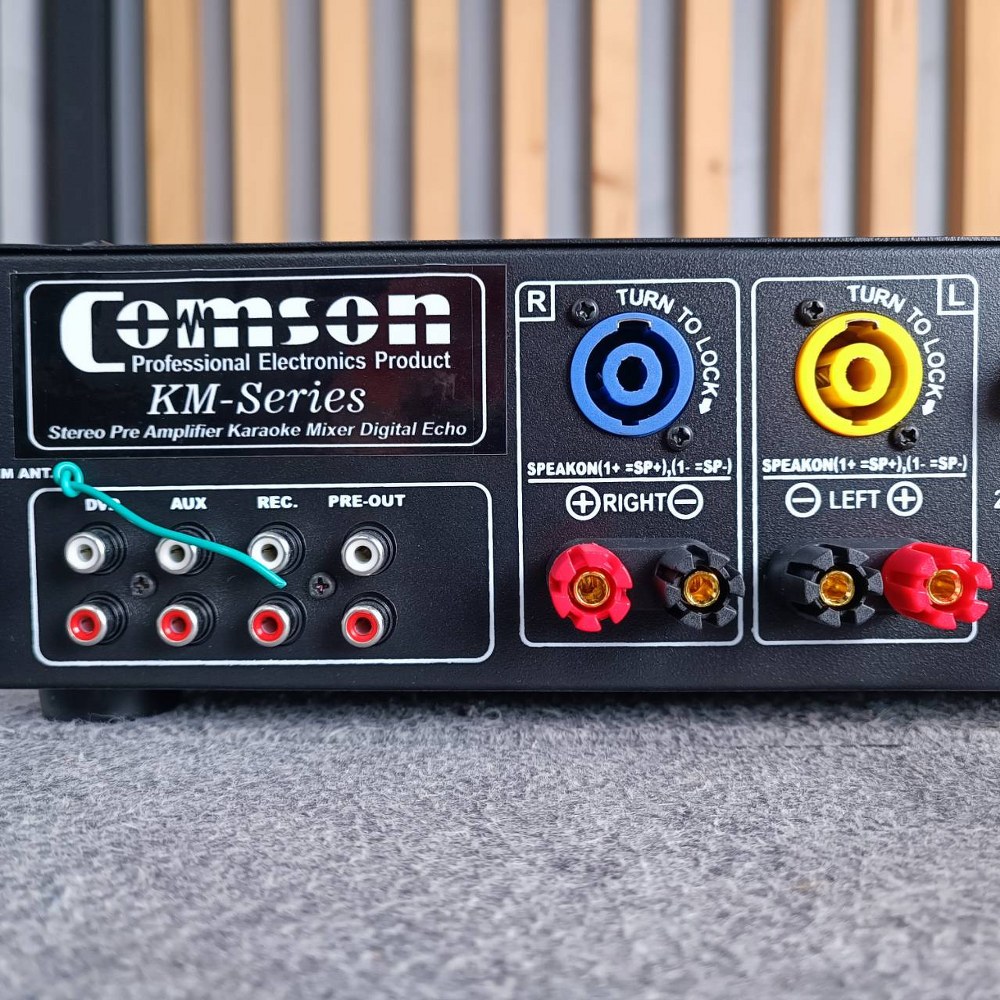 COMSON KM-2500C แอมป์ แอมป์คาราโอเกะ เครื่องขยายเสียง มีปรีแอมป์ในตัว USB MP3 KM 2500 C KM2500 เอไอ-ไพศาล