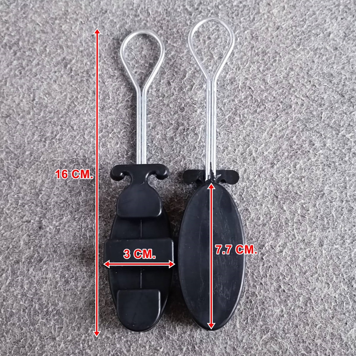 แพ็ค50อัน ตุ๊กตาจับสายดรอปวาย DROP WIRE CLAMP ตุ๊กตายึดสาย สีดำ ตัวยึดสาย แค้มดรอปวาย เอไอ-ไพศาล