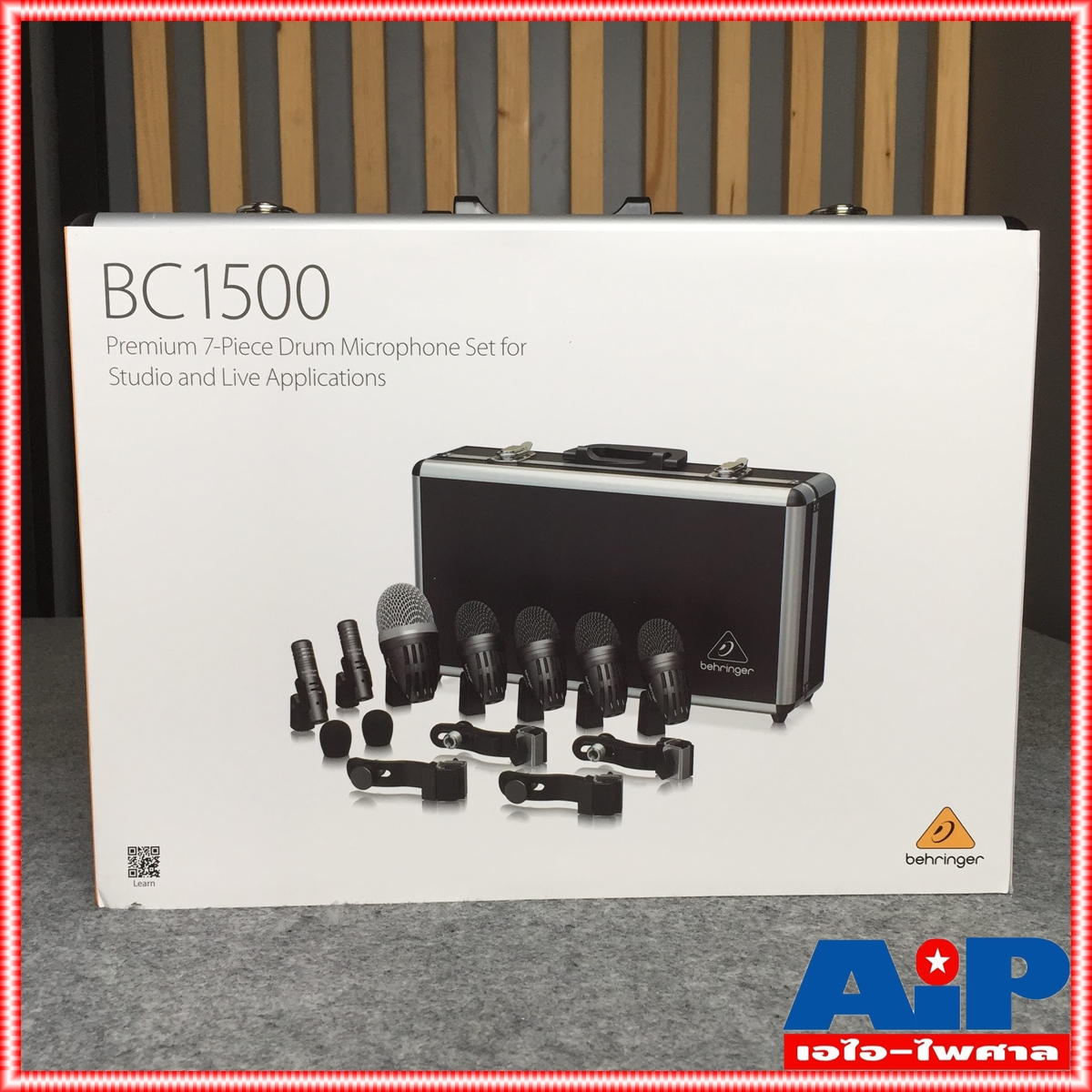 แถมกระเป๋าใส่ไมค์ BEHRINGER BC-1500 ชุดไมค์กลอง 7 ชิ้น ชุดไมโครโฟนกลองแบบ 7 ชิ้นระดับพรีเมียมสำหรับสตูดิโอและการใช้งานจริง BC1500 BC 1500 +++ เอไอ-ไพศาล