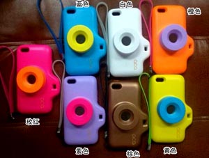 Toy Camera case for Iphone 4S, 5, 5S เคสไอโฟน เป็นสไตล์กล้องทอย หรือ กล้องโลโม่ สีสันสดใส มีเลนส์ให้เปลี่ยนถึง 8 แบบ ได้อารมณ์แบบ point and Shoot โดย