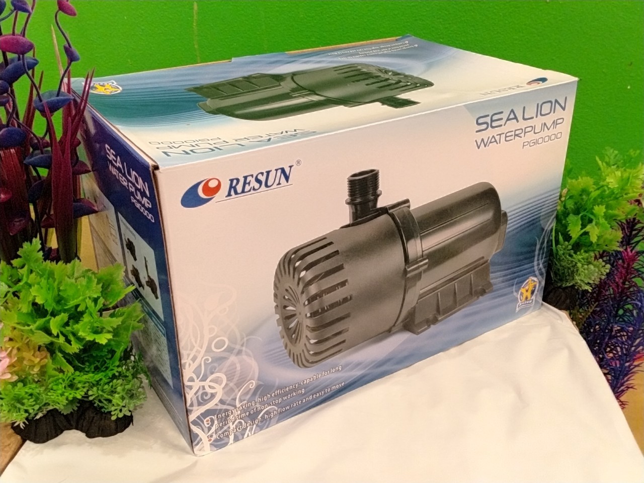 RESUN PG10000 ปั๊มน้ำ ท่อแกนเซรามิก 10,000 L/H กำลังไฟ 250W.