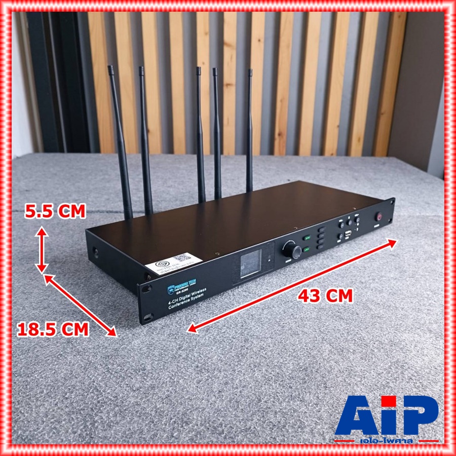 PROEUROTECH GR-5200 เครื่องควบคุม เครื่องควบคุม ชุดประชุมไร้สาย ไมค์ประชุม ชุดควบคุมไมค์ระบบไร้สาย ความถี่ที่ใช้งานเป็นความถี่ย่าน UHF โดยสามารถเปลี่ยนความถี่ได้ GR 5200 GR5200 เอไอ-ไพศาล