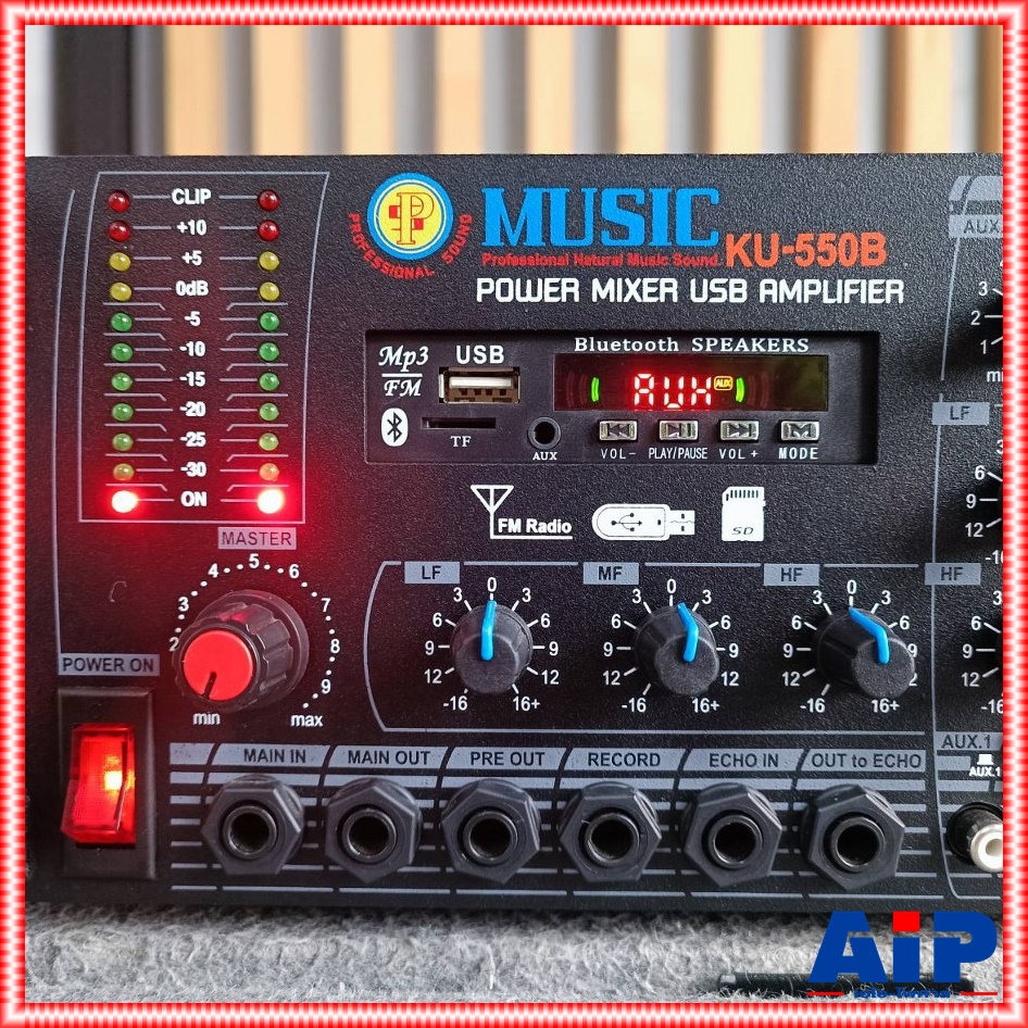 MUSIC KU-550B แอมป์ LINE USB เหมาะสำหรับ เสียงตามสาย หอกระจายข่าว งานกระจายเสียง KU550B KU 550B เอไอ-ไพศาล