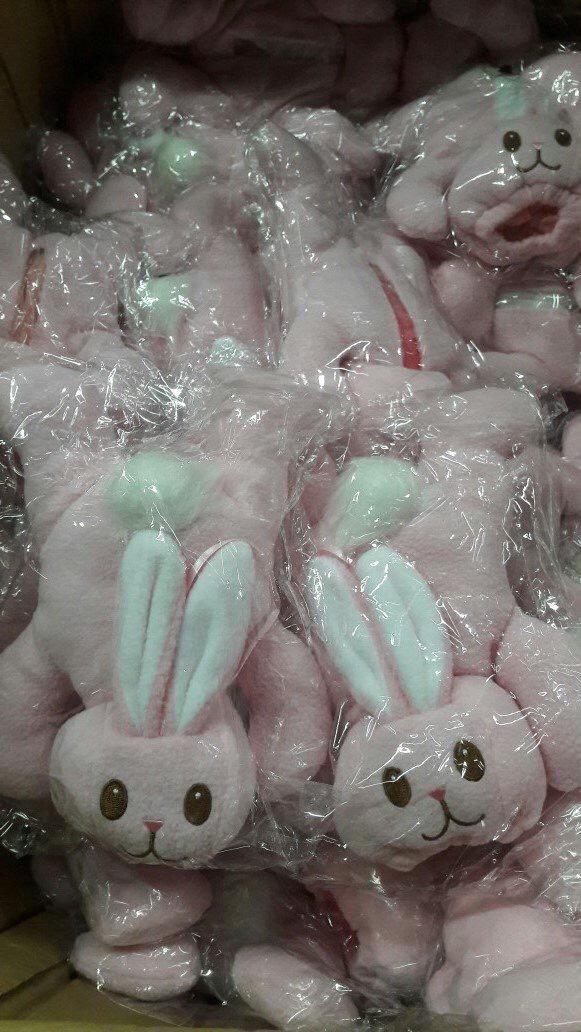 AN2 ของเล่นตุ๊กตากระต่ายใส่ขวดนม ของเล่นผ้า ตัวละ