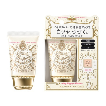 MAJOLICA MAJORCA Milky Wrapping Foundation 30g SPF 30 PA +++ ใหม่!!!รองพื้นเนื้อนม ครีมเนียนแน่น คงความสดใสมันวาวไม่เลือนหายง่าย ติดทนนาน