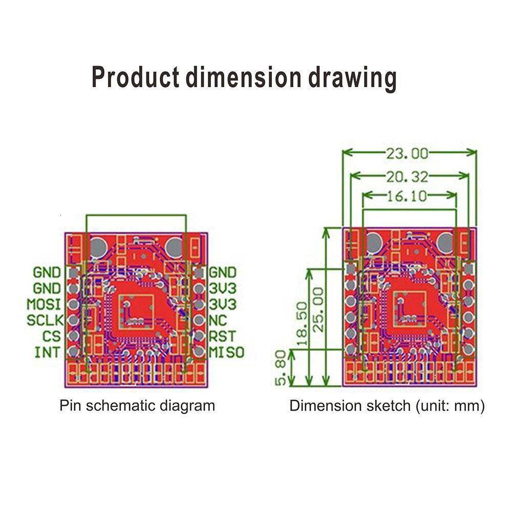 W5500 SPI to LAN Ethernet Network Module 3.3V/5V