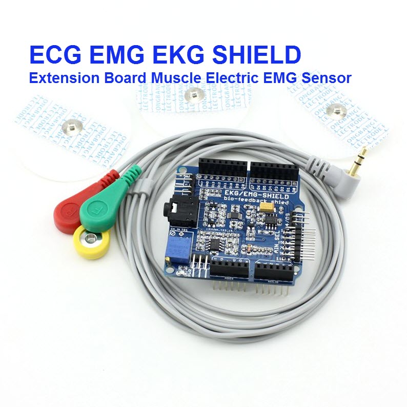 ECG EMG EKG SHIELD EMG ECG Extension Board Muscle Electric EMG Sensor