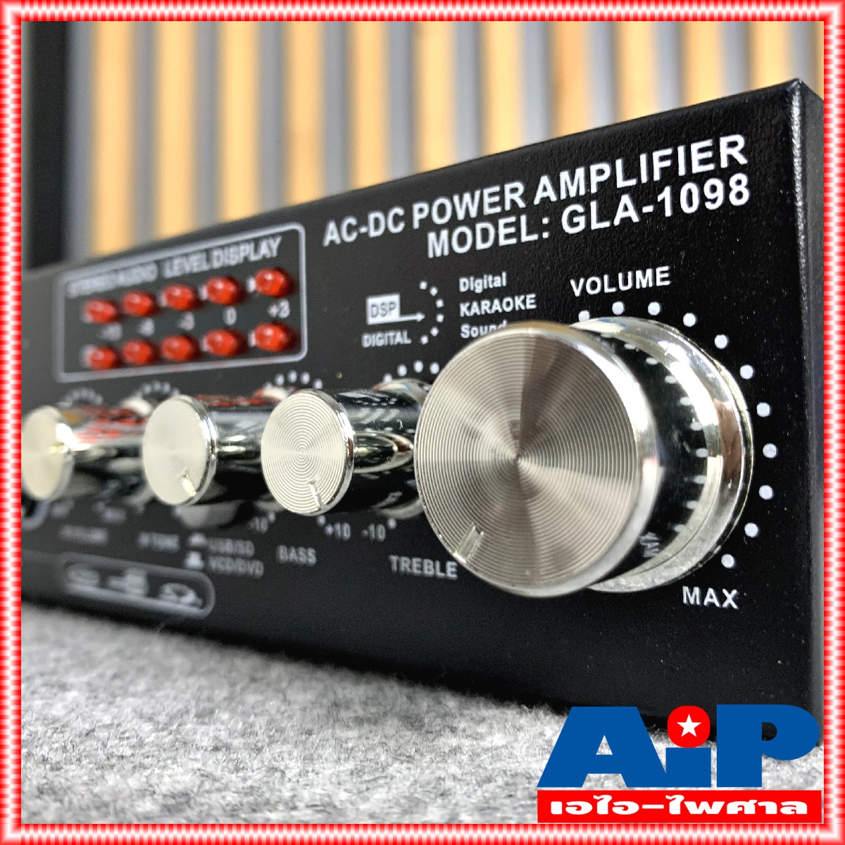 สินค้าใหม่ ลดล้างสต็อค GXL GLA1098 แอมป์ USB AC/DC รับสัญญาณบลูทูธ เครื่องขยายเสียง GLA-1098 ใช้ได้ทั้งไฟบ้าน และไฟรถยนต์ 12V เอไอ-ไพศาล