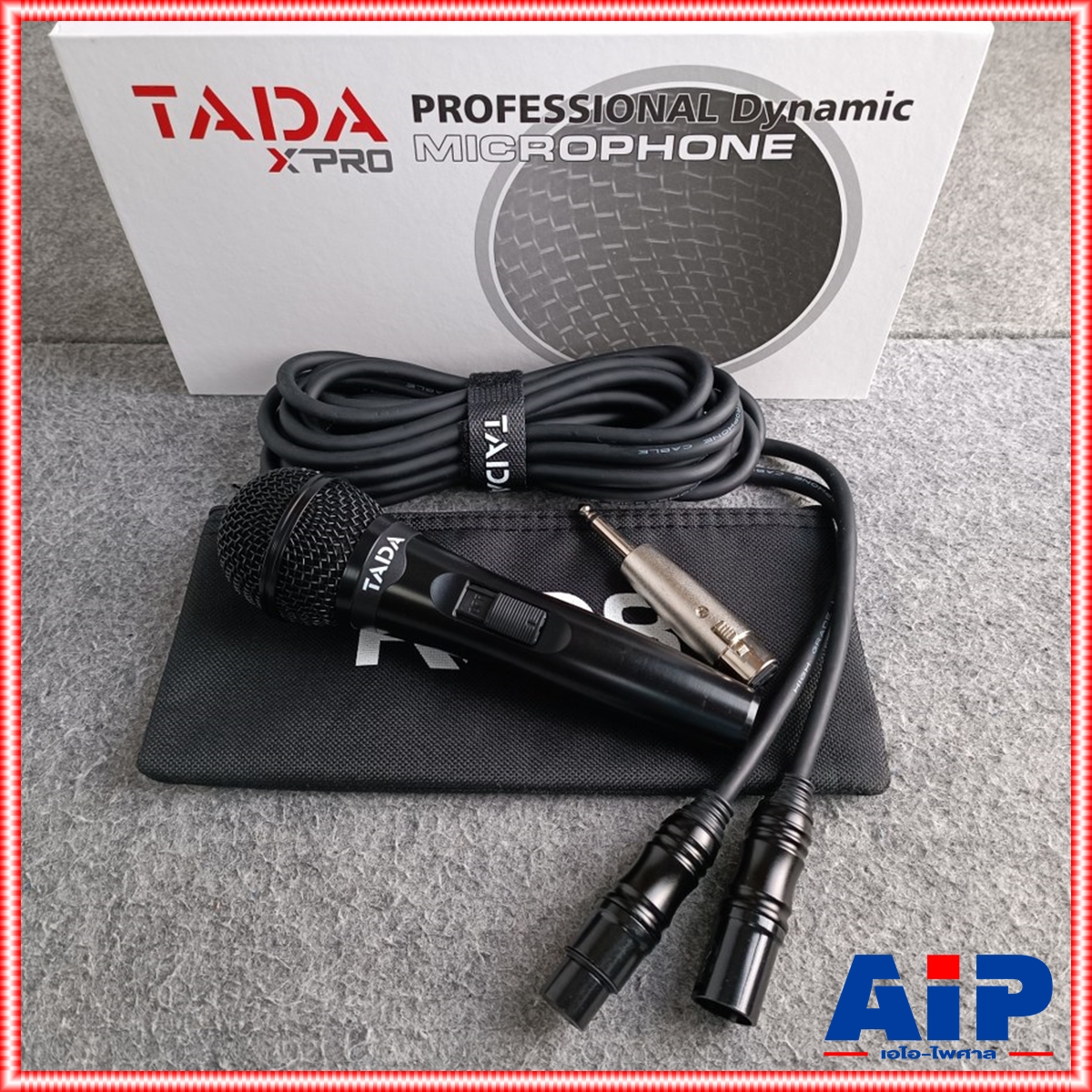 TADA RAD-8 ไมค์สาย ไมค์ไดนามิก RAD 8 RAD8 TA DA ไมค์คาราโอเกะ ไมค์ร้องเพลง แถมฟรี สาย 5 เมตร แจ็คทด ถุงเก็บไมค์ ธาดา เอไอ-ไพศาล