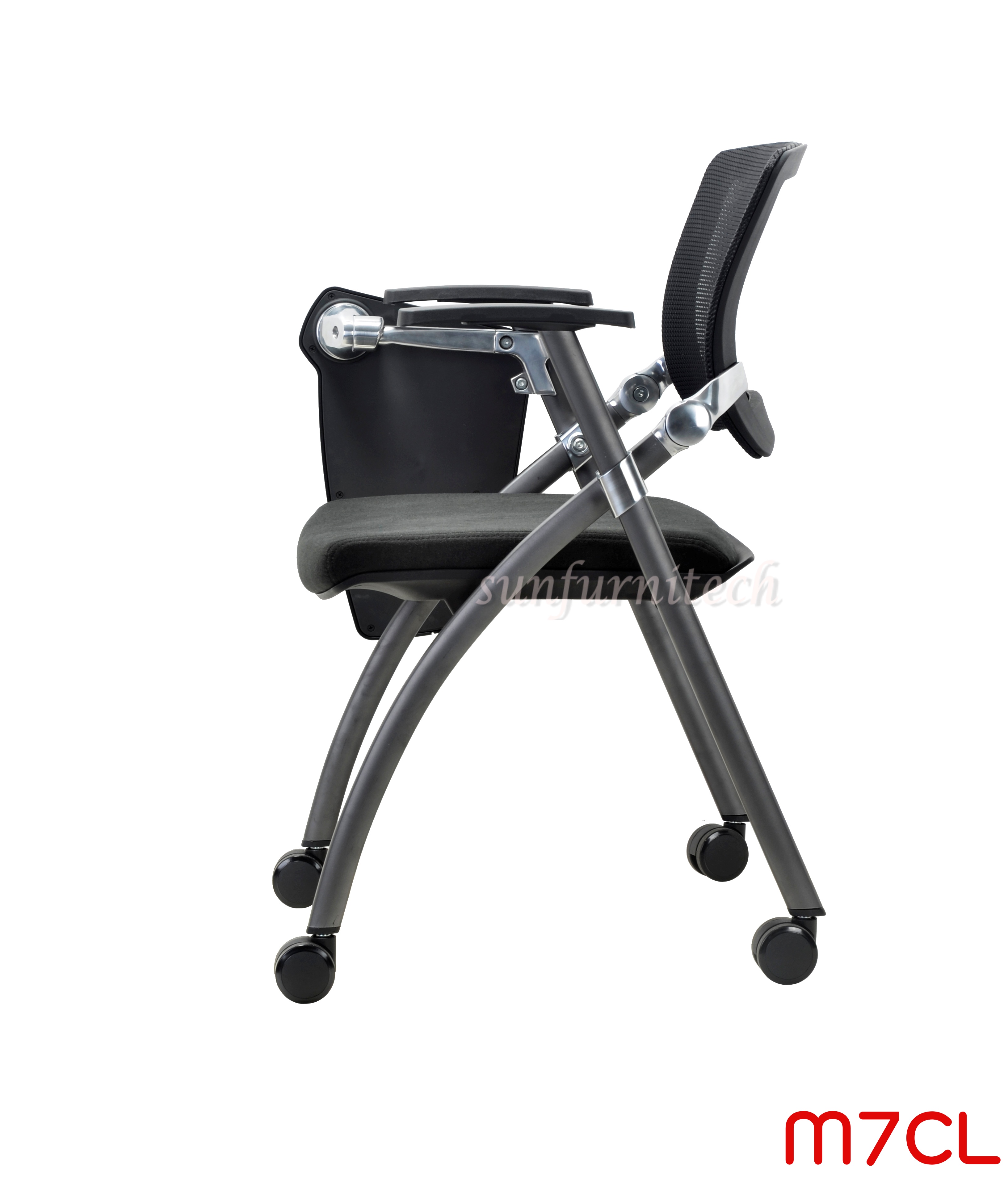 เก้าอี้เลคเชอร์ , เก้าอี้สำนักงานมีเลคเชอร์, เก้าอี้เลคเชอร์ผ้าตาข่าย มีล้อ MO-TECH (Taiyo) รุ่น M7CL