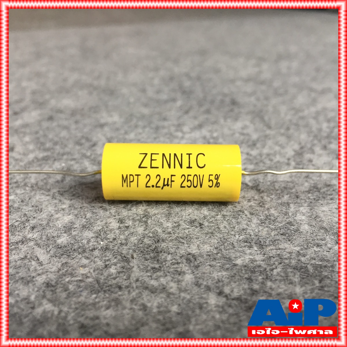 1ตัว ZENNIC C2.2/250V MPT สีเหลือง Cเสียงแหลม คาปาซิเตอร์ คอนเดนเซอร์ ซีเสียงแหลม ซ๊2.2/250โวลต์ ซีตัดเสียงแหลม เอไอ-ไพศาล
