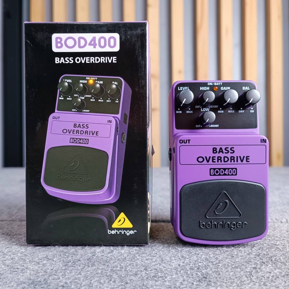 BEHRINGER BOD-400 เอฟเฟคกีต้าร์ BASS OVERDRIVE เอฟเฟ็คกีตาร์ที่ให้เสียงแบบBASS OVERDRIVE เบริงเจอร์ BOD 400 BOD400 เอไอ-ไพศาล