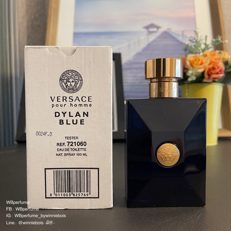 น้ำหอมแท้100% VERSACE Pour Homme Dylan Blue Eau De Toilette ปริมาณ 100 มล. TESTER