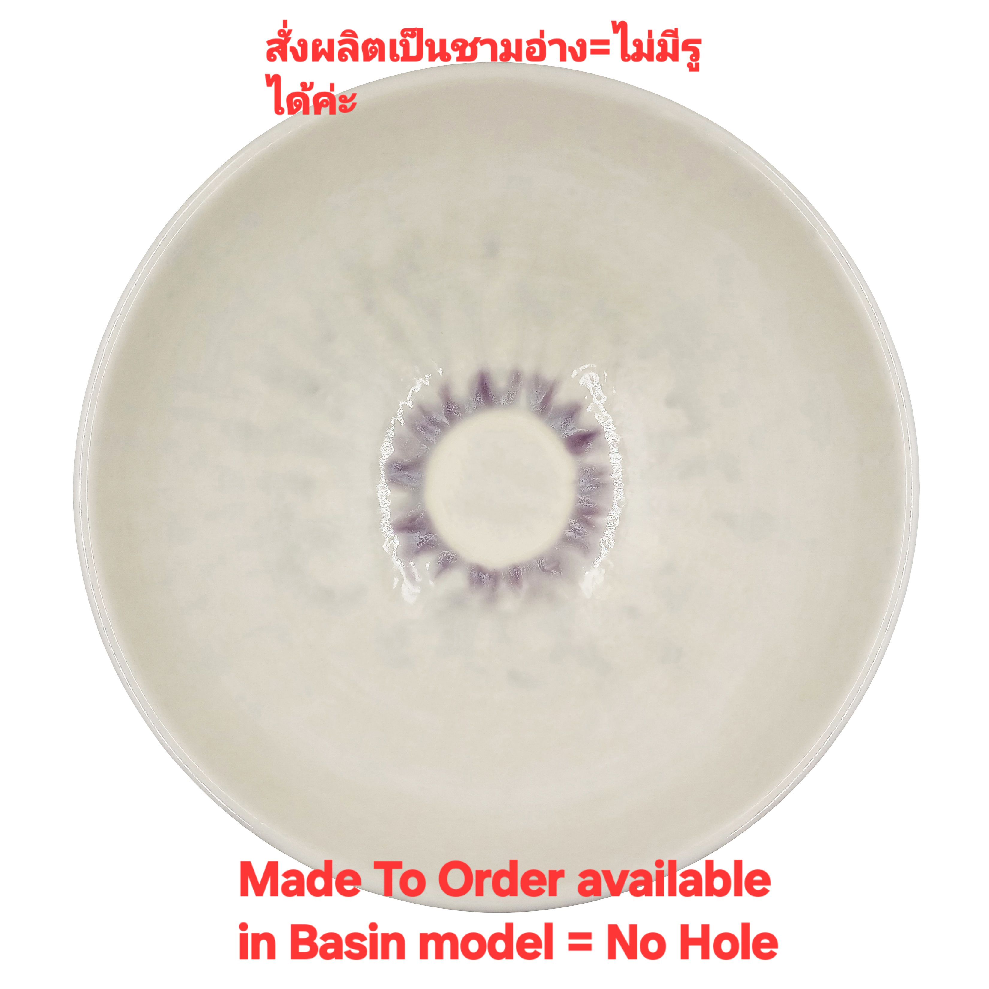 Ceramikplus No.CST-002RSA อ่างล้างหน้าเซรามิคแบบลอย อ่างล้างมือเซรามิกแบบวางบนเคาน์เตอร์ อ่างสปา (Ceramic Washbasin Sink)