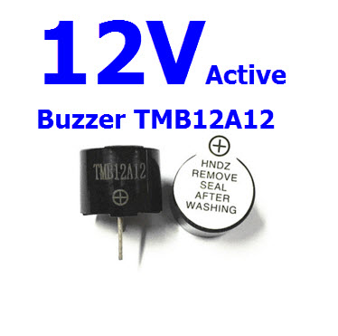 Active Buzzer 12V TMB-12A12 TMB12A12 (บัซเซอร์ รวมวงจรกำเนิดความถี่ เข้าไว้ในชิ้นเดียวกัน)