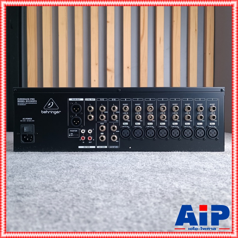 BEHRINGER RX-1202FX mixer ติดRACK มิกเซอร์อนาล็อคแบบใส่แร็ค 12 ช่อง เอฟเฟคแท้ ขนาด 3U RX 1202 FX RX1202FX +++ เอไอ-ไพศาล
