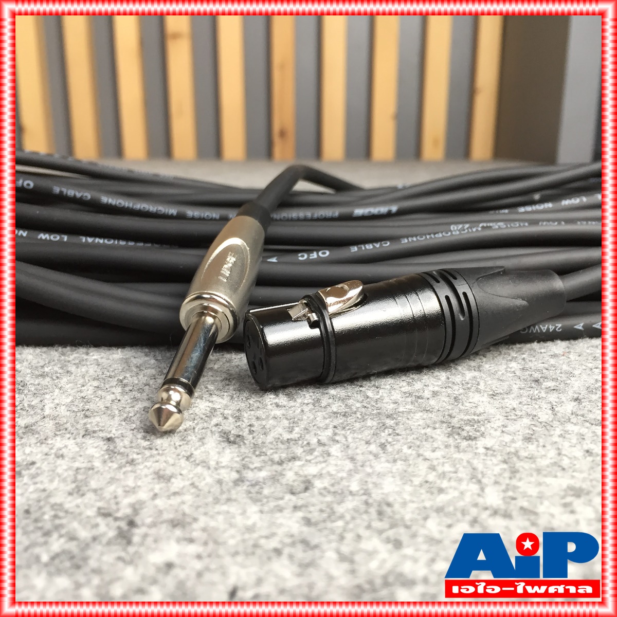 20เมตร LIDGE YM-379B สายXLR เมีย- PHONE ผู้ YM379B สาย20เมตร สายXLR หัวท้าย YM 379 B สาย XLR เมีย - โฟนผู้ 20M สายไมค์20เมตร