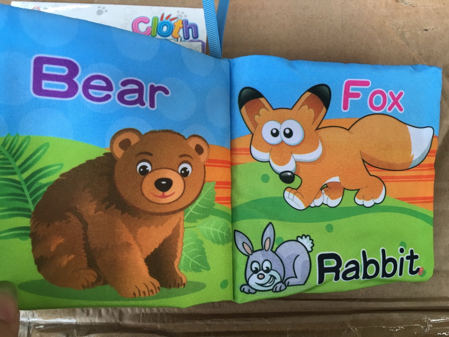 JL552 ของเล่นเด็ก สมุดผ้า หนังสือผ้าเด็กมีเสียงบิ๊ดๆ ปลีกเล่มละ