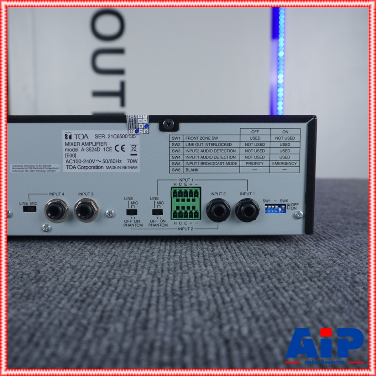 TOA A 3524D AMPLIFIER เครื่องขยายเสียง A-3524D AMP amp แอมป์ แอมป์TOA เครื่องเสียง เอไอ-ไพศาล