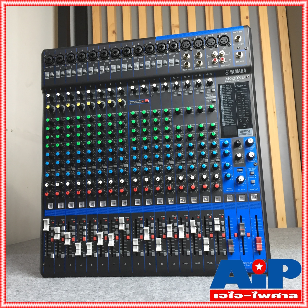 YAMAHA MG20XU MIXING CONSOLE สำหรับงาน กลางแจ้ง แสดงสด สตูดิโอ ติดตั้ง บันทึกเสียง ของแท้ 100% ประกัน สยามยามาฮ่า เอไอ-ไพศาล +++