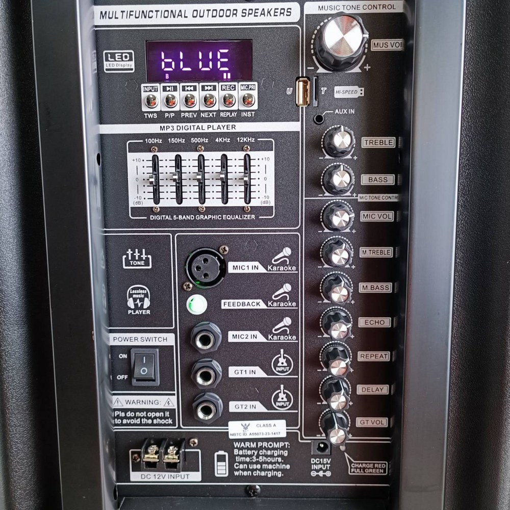 PROPLUS UX-15 ตู้ล้อลาก15นิ้ว ไมค์2ตัว UHF ปรับความถี่ได้ รองรับสัญญาณ Bluetooth บลูทูธ อัดเสียงได้ MP3/USB UX 15 UX15 ความถี่ใหม่ กสทช เอไอ-ไพศาล