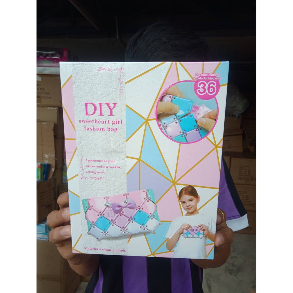 801A ของเล่นเด็ก งานฝีมือทำกระเป๋า DIY กล่องละ